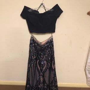 Navy prom dress.  Price negotiable.